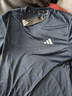 adidas速干简约休闲舒适圆领短袖T恤男装夏季阿迪达斯官方轻运动   传奇墨水蓝/白色   M 实拍图