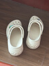 卡骆驰crocs贝雅云彩女士洞洞鞋户外休闲鞋|208186 白色-100(含智必星) 35 (220mm) 实拍图