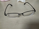 奥杰近视眼镜男有度数超轻半框近视镜可配100 150 200 250 300 350度 镜片折射率1.67（超薄） 双眼近视-225度 (含镜盒镜布) 实拍图