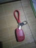 适用于北京现代钥匙包真皮钥匙套领动新途胜IX35名图菲斯塔朗动瑞纳悦动胜达索纳塔悦纳汽车钥匙扣 现代G款红色 实拍图
