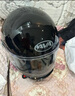 AVA王朝摩托车头盔复古四季男女全盔国潮玻璃钢机车碳纤维巡航冬季 热卖色-玄魅黑-【拍1发5】 特大-XXL码【适合头围62-63cm】 实拍图