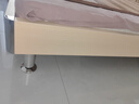 全友家居 床原木风现代简约主卧室双人大床1.8x2米家用高脚板式床家具 实拍图