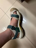 悍途（HUMTTO）夏季沙滩凉鞋洞洞鞋户外徒步溯溪包头运动凉鞋女 米色/墨绿 38  实拍图