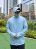 蕉下（beneunder）冰丝防晒衣服男外套防紫外线凉感透气户外钓鱼AL936清烟蓝3XL 实拍图