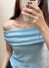 草本初色内衣女无痕2025年春夏款无钢圈大胸显小胸聚拢百搭背心式 蓝色  S 实拍图