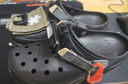 crocs卡骆驰经典特林洞洞鞋男女同款拖鞋耐磨休闲鞋|206340 黑色-001 45 (290mm) 实拍图