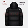 骆驼（CAMEL）【小太阳】户外羽绒服鸭绒加厚羽绒衣经典时尚防风保暖运动外套 幻影黑，A33CAPN163E 男女 XL 实拍图