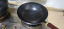 厨荐炒锅无涂层不易粘炒菜锅锤纹老式熟铁锅燃气灶明火适用 【已开锅手工锻打】无盖 30cm 实拍图