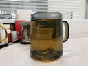 京东京造 远山泡茶杯 茶水分离高硼硅玻璃具礼物男士【不锈钢茶漏】 440ml 实拍图