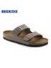 BIRKENSTOCK勃肯德国进口男女款经典舒适软木Arizona双扣拖鞋 灰色常规版0151211 40 实拍图