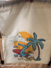 鸿星尔克（ERKE）儿童游泳包干湿分离防水 运动双肩包束口便携收纳袋 淡黄色 实拍图