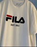 FILA 斐乐官方男女同款针织T恤2025年夏季纯棉宽松休闲情侣短袖t恤 实拍图