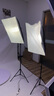 直播摄影led补光灯常亮打光灯拍摄灯柔光灯箱 摄影棚拍照设备户外摄像道具短视频主播美颜套装 实拍图