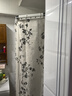 未来式高档折叠洗澡浴帘浴室卫生间免打孔干湿分离窗帘隐形防水淋浴隔断 复古花卉【帘高1.8米+白折叠架】 【五折款】适用151-180cm墙宽 实拍图