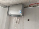 美的（Midea）活水电热水器60L超薄扁桶双胆3300W节能速热水电分离免换镁棒国家补贴门店同款F60-33UD5ProS(HE) 实拍图