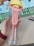 BABLOV花伴森儿童水杯大容量女生高颜值塑料运动儿童水杯吸管杯生日礼物 实拍图