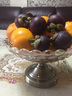 贝鲁斯 欧式水果盘客厅家居装饰品四件套水晶玻璃糖果罐烟灰缸花瓶 古铜色底座果盘 实拍图