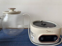 美的（Midea）花漾0胶水全玻璃全自动养生壶 办公室多功能煮茶壶 烧水壶恒温电热水壶煮茶器花茶壶1L YS10B101 实拍图