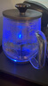 FUNORK全自动上水电热水壶煮茶烧水一体机茶台泡茶烧水壶茶几茶桌嵌入式抽水电茶壶茶具套装 1L 钛灰色-双壶上水煮茶款（37*20cm） 实拍图