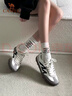 骆驼（CAMEL）山海薄底女鞋复古休闲运动德训鞋子X24B09L7606 象牙白/黑 37 实拍图