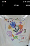 百图betu女装夏季新款T恤趣味涂鸦印花艺术感短袖T恤女2303T30 白色 M 实拍图