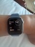 Apple/苹果 Watch Series 10 智能手表GPS款46毫米银色铝金属表壳丹宁色运动型表带M/L MX223CH/B 实拍图