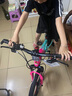 凤凰山地自行车男女变速山地车碟刹青少年儿童自行车学生单车 星际 蓝玫【变速+三刀轮】 18寸【适合120-155cm】 实拍图