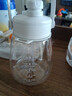 特百惠（Tupperware）大肚杯1.1L塑料杯女士学生夏季运动水杯子大容量双饮带吸管棉花白 实拍图