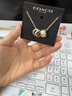 蔻驰（COACH）【情人节礼物】奥莱女士项链高级感时尚百搭饰品礼物 经典标志RONDELL项链 金色/白色 实拍图