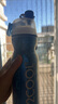 O2COOL喷雾水杯儿童学生喷水杯子成人户外运动健身保冷降温挤压软水壶 裂纹蓝590ml 实拍图