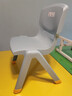 禧天龙家用加厚椅子靠背椅板凳子宝宝小坐椅幼儿园塑料防滑可叠放小凳子 大号石青色 1个装【升级脚套防滑】 【优选PP原料】 实拍图