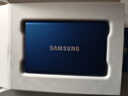 三星（SAMSUNG） 1TB Type-c USB 3.2 移动固态硬盘（PSSD） T7 蓝色 NVMe传输速度1050MB/s 手机直连笔记本外接 实拍图