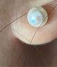 赫莎6-7mm   AKOYA海水珍珠耳钉小灯泡 耳饰【S925银耳针】 实拍图