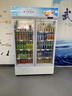 新飞（frestec）展示柜冷藏保鲜柜酒水饮料冰柜双开门冷藏柜酒店冷藏保鲜柜超市直冷玻璃门风冷无霜冰箱立式冷柜 双门蓝白688L【4D风冷无霜】【数显控温】 实拍图