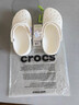 crocs卡骆驰洞洞鞋贝雅男鞋女鞋轻便耐磨一脚蹬拖鞋休闲鞋|10126 白-100 39 (240mm) 实拍图