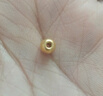 金小貅黄金转运珠女足金999路路通古法珠手链DIY隔珠散珠手链送礼编绳 5mm[古法]0.08-0.1g标准版 实拍图