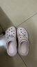 卡骆驰crocs檀健次同款经典泡芙洞洞鞋百舒适男沙滩鞋女鞋休闲鞋|207521 石英粉-6UR(含智必星) 35 (210mm) 实拍图