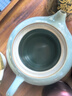 陶迷（TAOMI）茶壶单壶陶瓷泡茶壶家用白瓷汝窑开片可养功夫茶具茶水分离沏茶壶 汝窑天青西施壶 250ml 101mL(含)-200mL(含) 实拍图