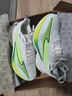 鸿星尔克闪电4跑步鞋男鞋秋季新款缓震跑鞋轻便专业运动鞋学生中考体测鞋 微晶白/荧光柠绿 针织版 40 实拍图