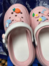 梵科洞洞鞋女厚底甜美潮流外穿休闲增高洞洞凉鞋 粉色 230mm 【35-36】 实拍图