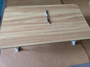 霓峰床上电脑桌可折叠学生床头宿舍上铺床上桌笔记本电脑桌学习小桌子 浅木纹70*40*28【平面款】 实拍图