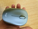 罗技（Logitech）M221 轻音鼠标 无线鼠标 办公鼠标 对称鼠标 带无线微型接收器 薄荷绿 实拍图