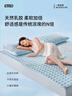 一默乳胶凉席2025夏季小冰块升级款冰砖凉垫可折叠透气凉感席冰丝凉席 【冰沙蓝】凉而不冰丨母婴A类 三件套丨 200cm*180cm 丨绑带款 实拍图