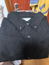 GAP男装春季经典款纯棉基础款翻领长袖衬衫常规上衣美版422488 黑色 514274 M 美码 L亚洲码180/96A 实拍图