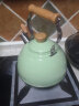  苏泊尔 SUPOR 悦目系列鸣笛不锈钢开水壶 复合底燃气烧水壶 2.5L绿色 ES25TS01-G  实拍图