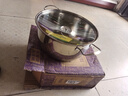【限时抢购】304不锈钢蒸锅汤锅加厚煮面小奶锅小煮锅泡面辅食锅 26CM双柄 26cm 实拍图