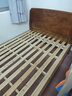惠寻 京东自有品牌 床1.2m童床中式简约学生床双人床主卧室木制家具 胡桃色实木单床 1.35米x2米(框架结构) 实拍图