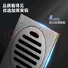 潜水艇（Submarine）MTF50-10黄铜镀镍枪灰色拉丝防臭地漏卫生间厨房干湿区地漏50管径 实拍图