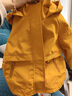 G.DUCKKIDS童装儿童冲锋衣三合一可拆卸春秋装男童外套防风夹克小童男孩风衣 黄色三合一 110  【建议身高105cm左右】 实拍图