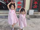 戴维贝拉（DAVE＆BELLA）女童连衣裙纯棉宝宝裙子小童公主裙夏装薄款童裙新款小童衣服 粉色【现货】 120 cm（建议身高110-120cm） 实拍图